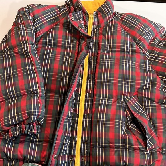 Braetan - vintage plaid, duck down puffer, M - Picture 3 of 14